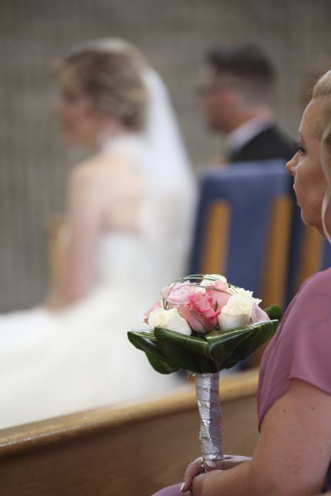 A bridesmaid's bouquet