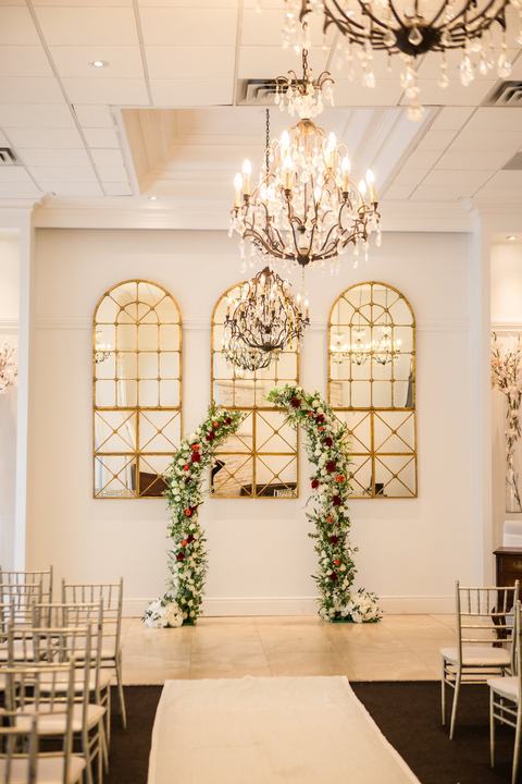 Floral arch, ceremony